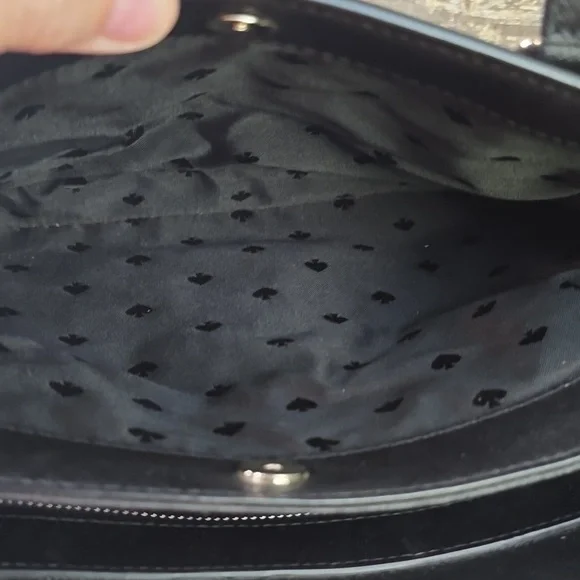 Kate Spade Black Leather Rae Medium Satchel With Crossbody Strap, NWOT - Picture 10 of 11